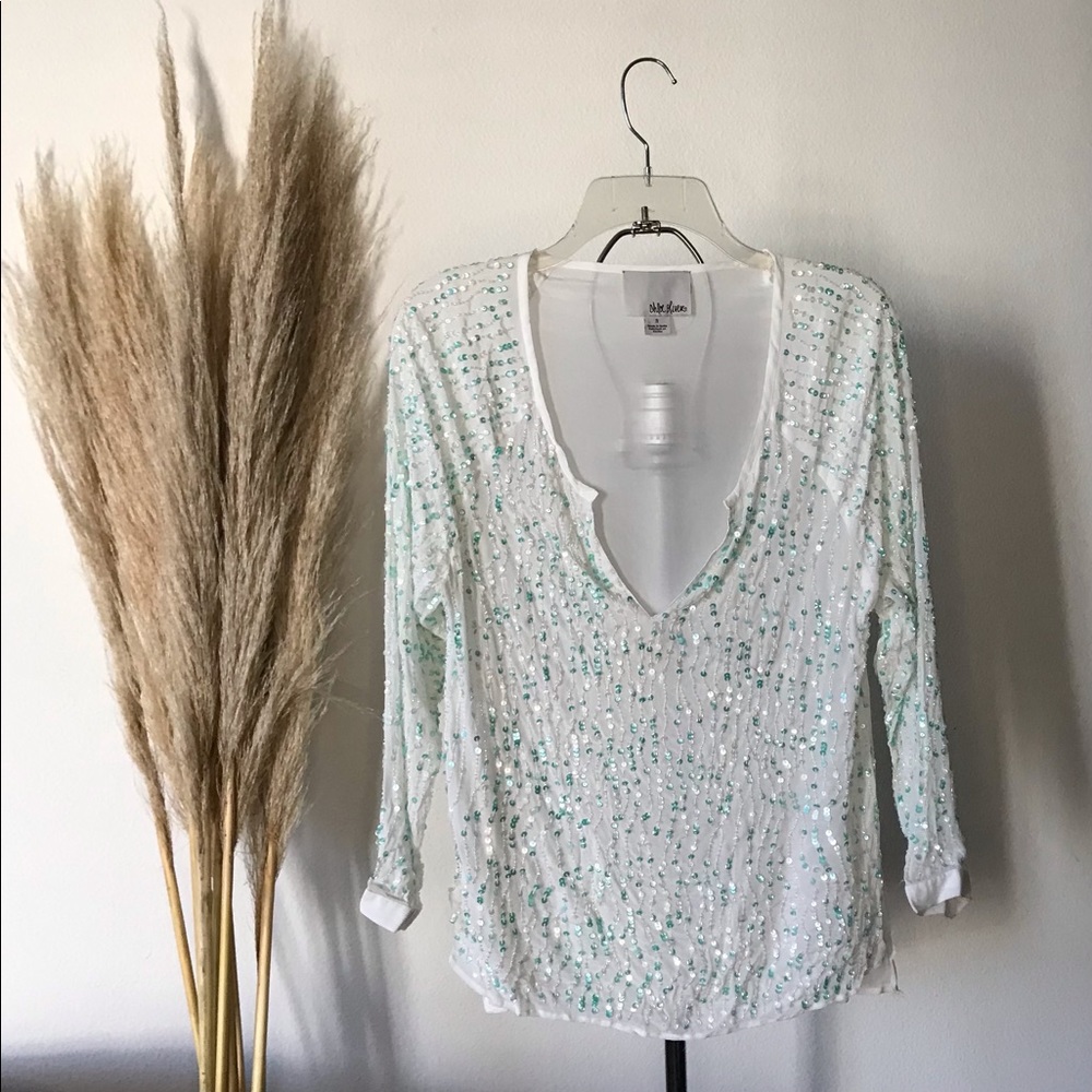 Chloe Oliver beaded blouse